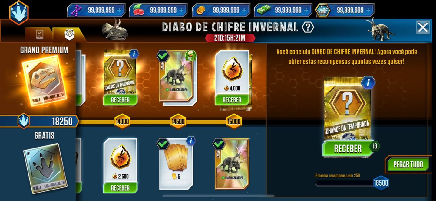 TOP 1 VENDAS - DINHEIRO/DNA's/ÂMBAR/LEALDADE E MUITO MAIS NO JURASSIC WORLD