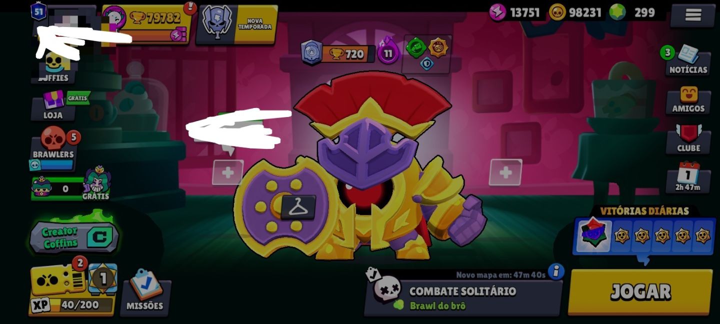 Conta brawl stars 80k upada + Recursos