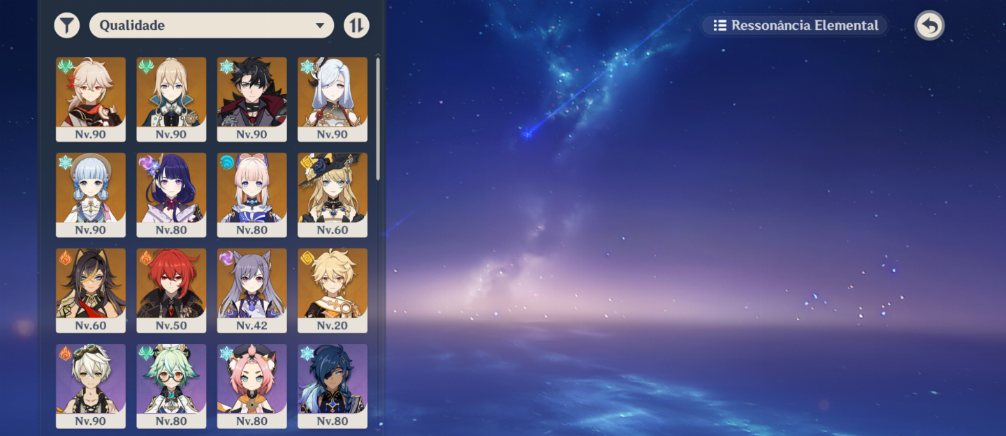 CONTA GENSHIN: WRIOTHESLEY C1 E AYAKA+BISS E SKIN+OUTROS T5 E ARMAS T5