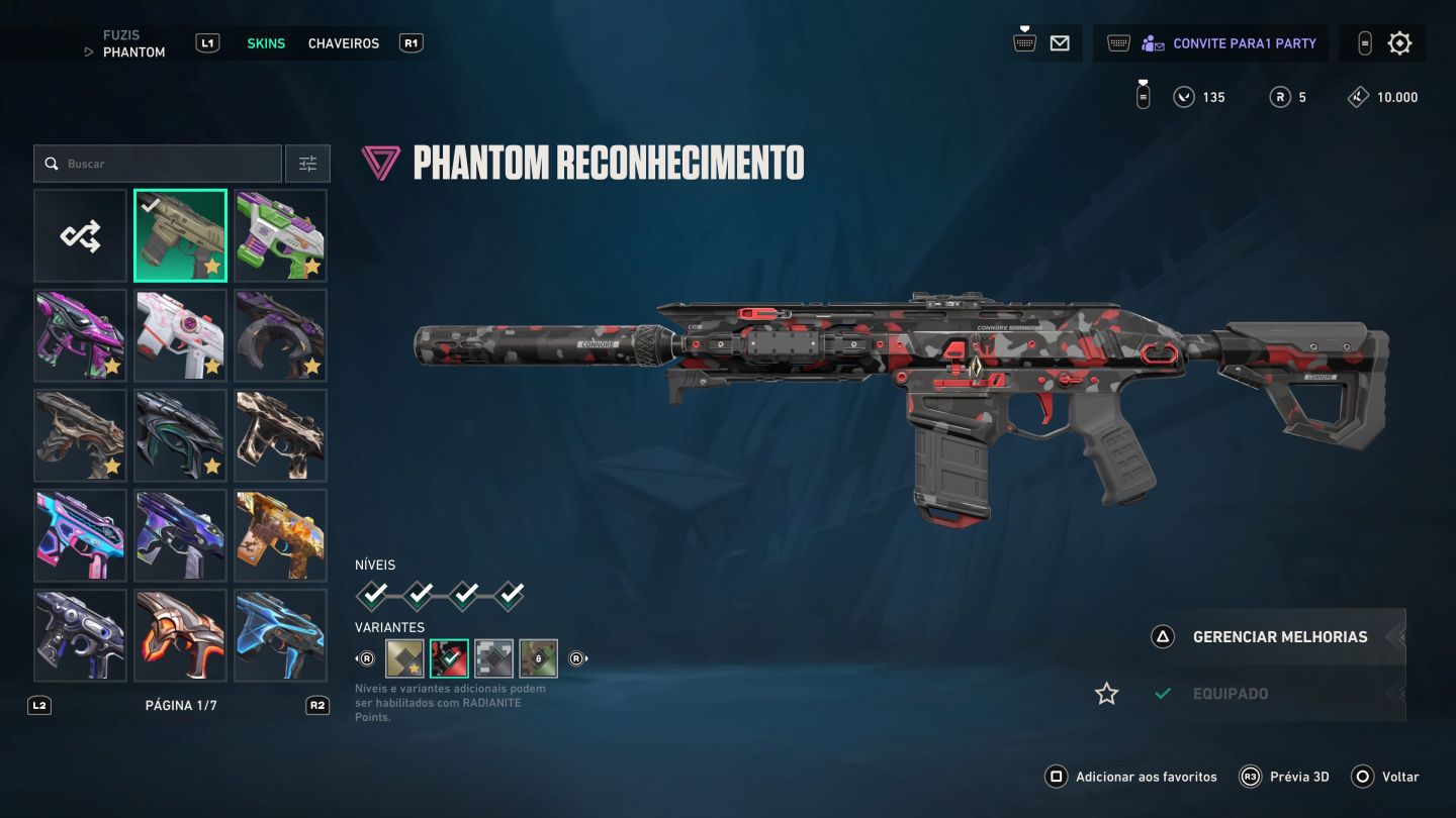 CONTA VALORANT RARA COM 6 CHAVEIROS RADIANTE, 8 AO FIM DO ATO!
