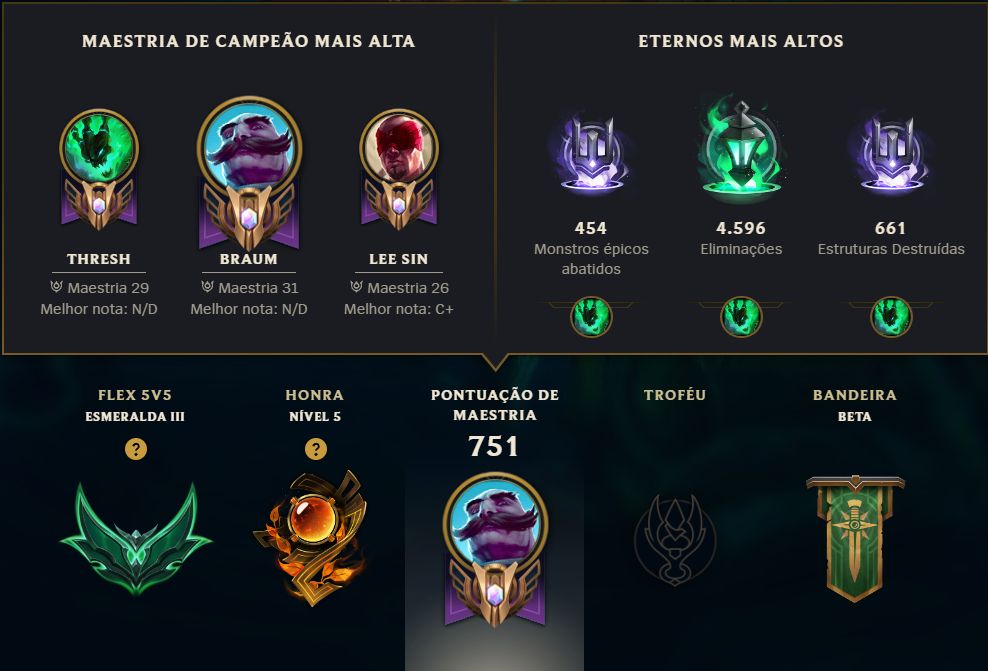 Conta Premium de LoL - Skins/Cromas/EA/EL/Rank/Emotes/Sentinelas/etc