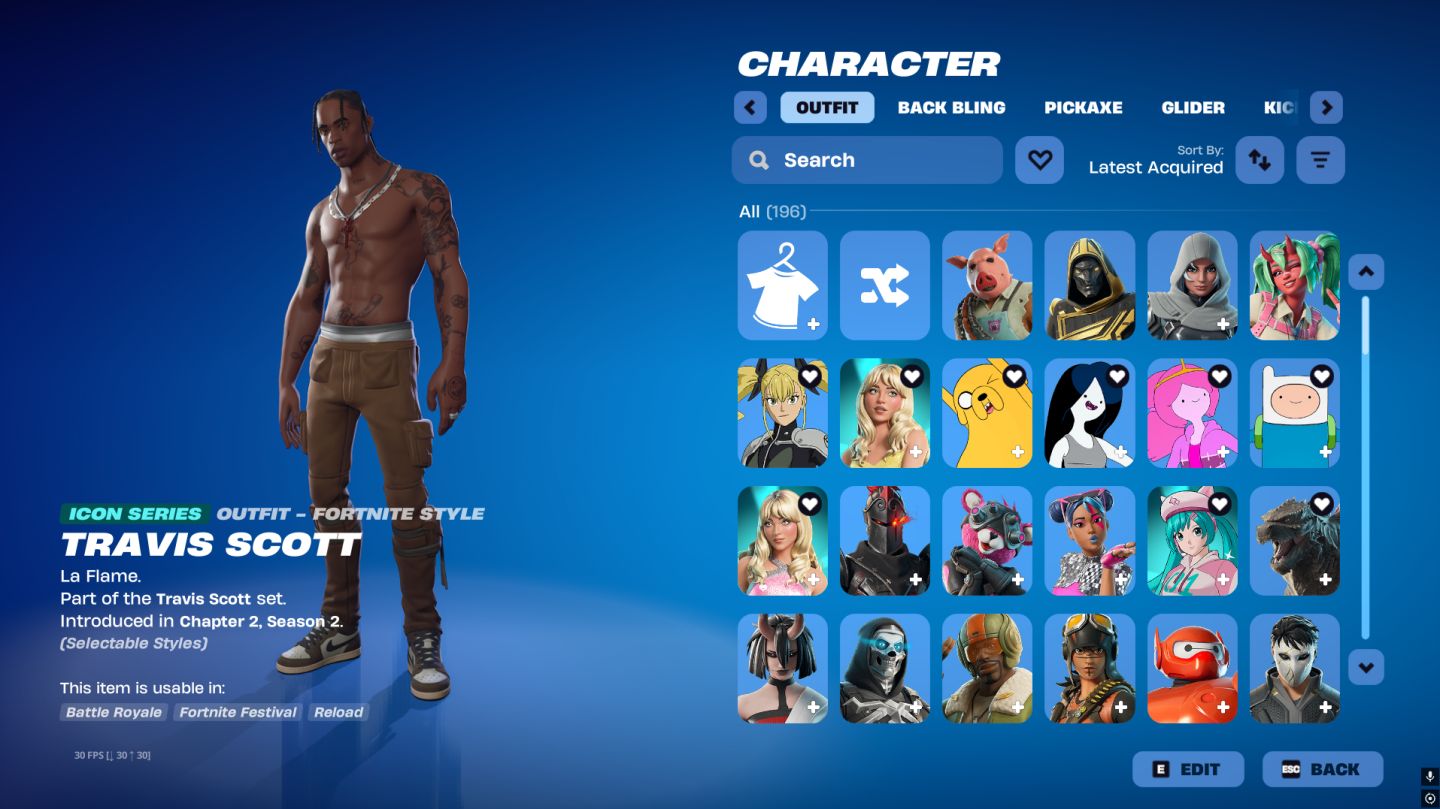 CONTA COM TRAVIS SCOTT, PEIXOTO WC E MUITAS SKINS TRYHARD