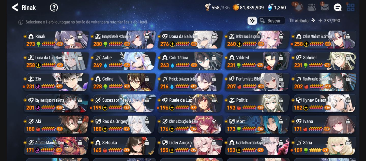 EPIC SEVEN - Conta MID GAME