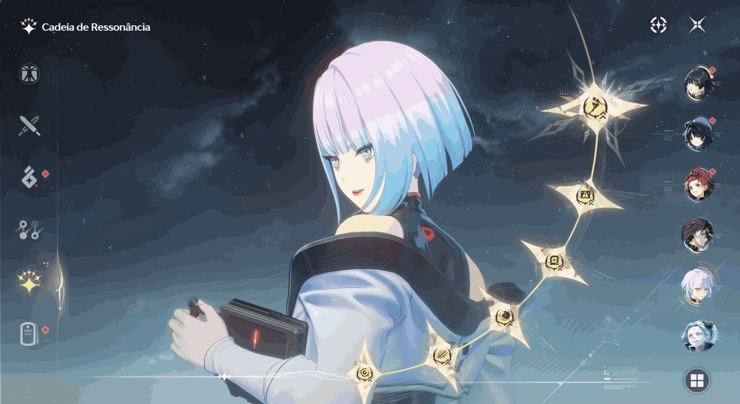 Wuthering Waves - Contas Reroll Collab Cyberpunk - Varias Lucys S3 a S6 e Mais