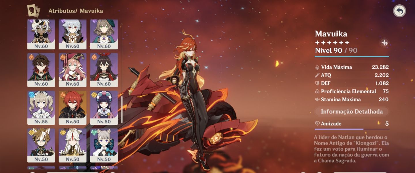 CONTA GENSHIN AR60 QUASE END GAME COM VARIOS PERSONAGENS METAS E ARMAS T5