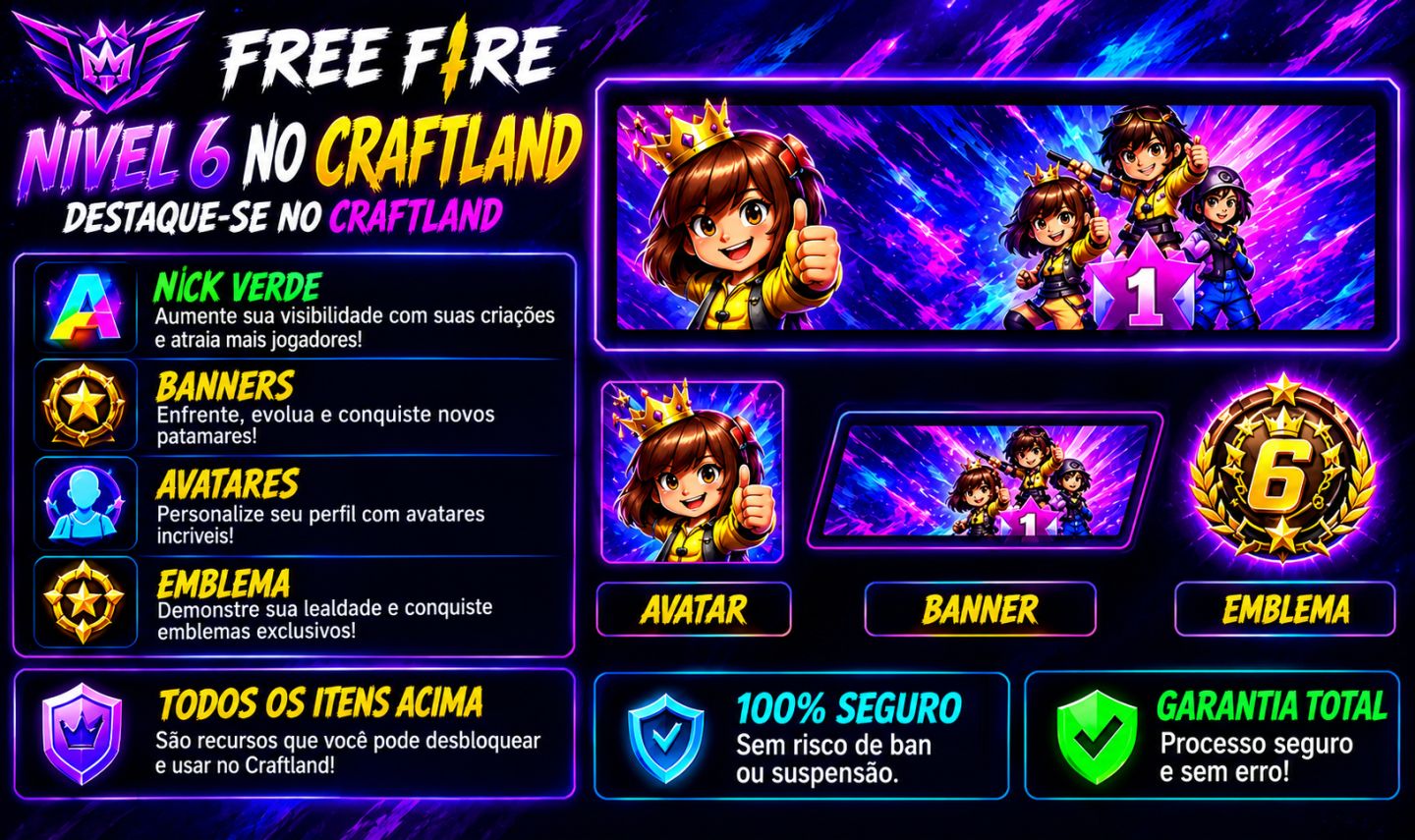 Nick raro e colorido no free Fire