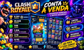 CONTA CLASH ROYALE À VENDA | CARTAS E PROGRESSO