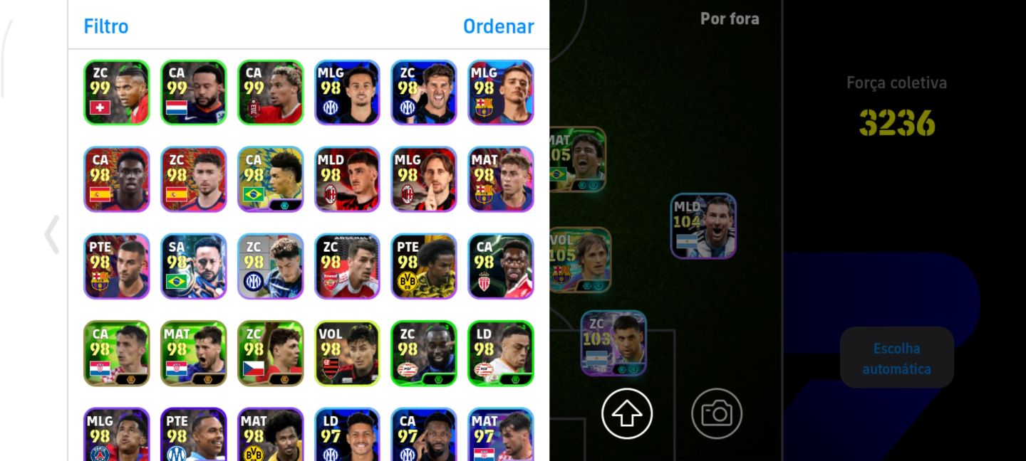 CONTA EFOOTBALL 400 JOGADORES HAZARD 109 HAALAND 108 FULL META ESTRELADA