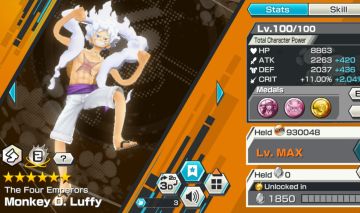 Bounty Rush - Luffy Gear 5 V.2 100, Nika Bonney, Z e Roger