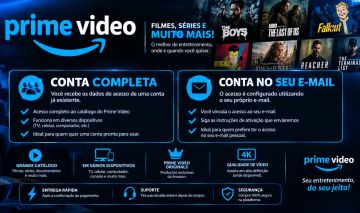 PRIME VIDEO COMPLETA | ACESSO À CONTA | ENTREGA RÁPIDA