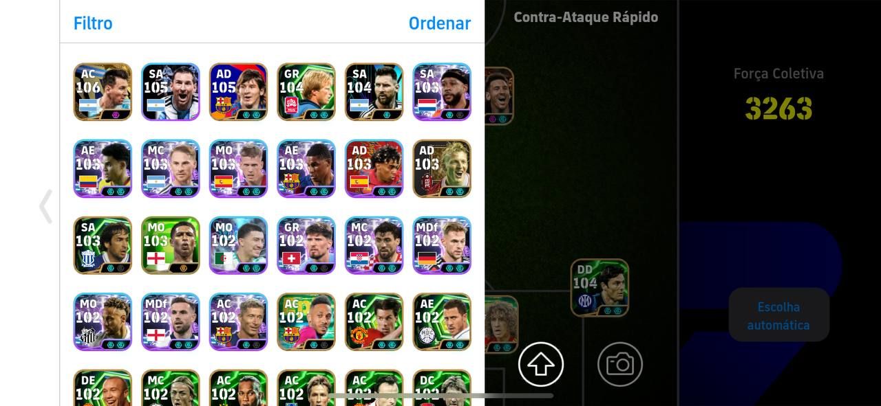CONTA SEMI-FULL! MESSI 108 BLITZ + NEYMAR 2015 + NEDVED 106 + PIQUE 107 E+++++!