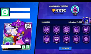 CONTA DE BRAWL STARS COM SUPERCELL CREATOR 60K+ TROFÉUS QUASE TODOS OS BRAWLERS