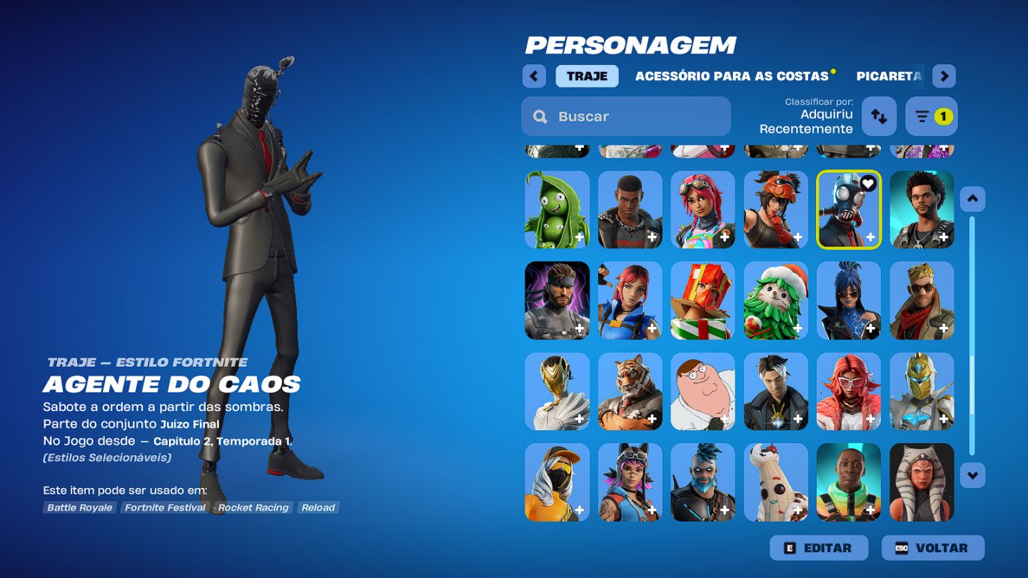 CONTA FORTNITE+RED DEAD NA EPIC E ETC