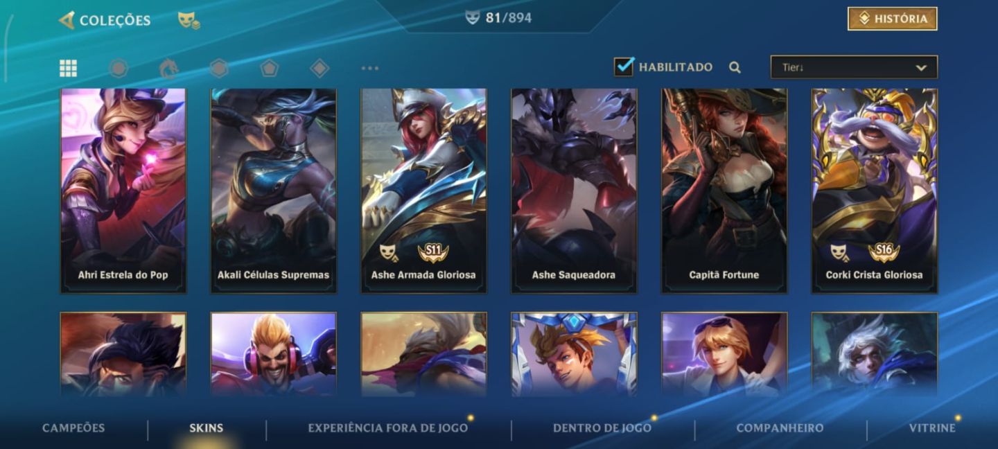 CONTA ESMERALDA | 81 SKINS | JINX MÍTICA | TRYNDA S1 | 8 LENDÁRIAS