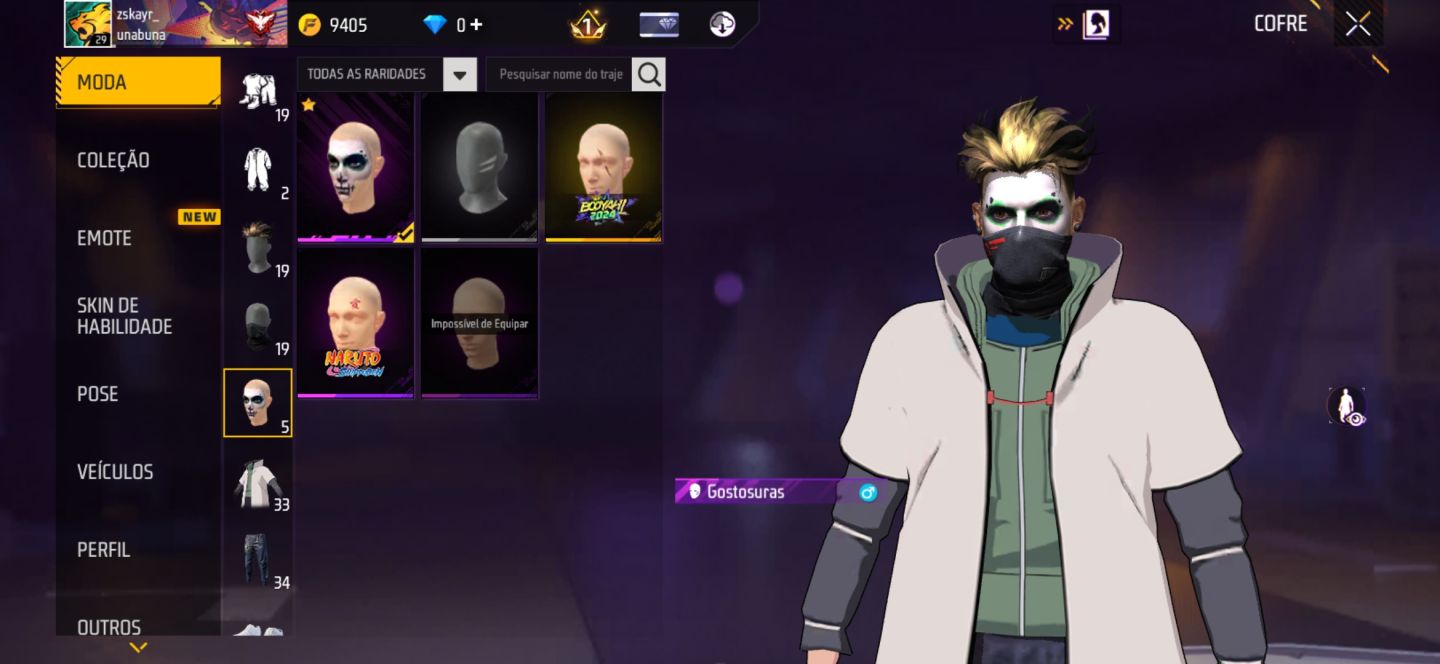 Vendendo conta com o passe booyah queimando tudo , punho lampejo booyah e minato