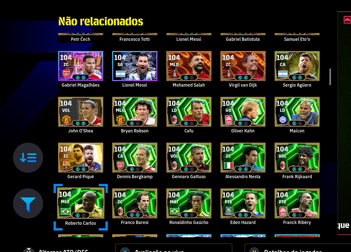 CONTA STEAM eFootball | Buffon 108, Adriano 107, Messi 109, Hazard 109 | Força