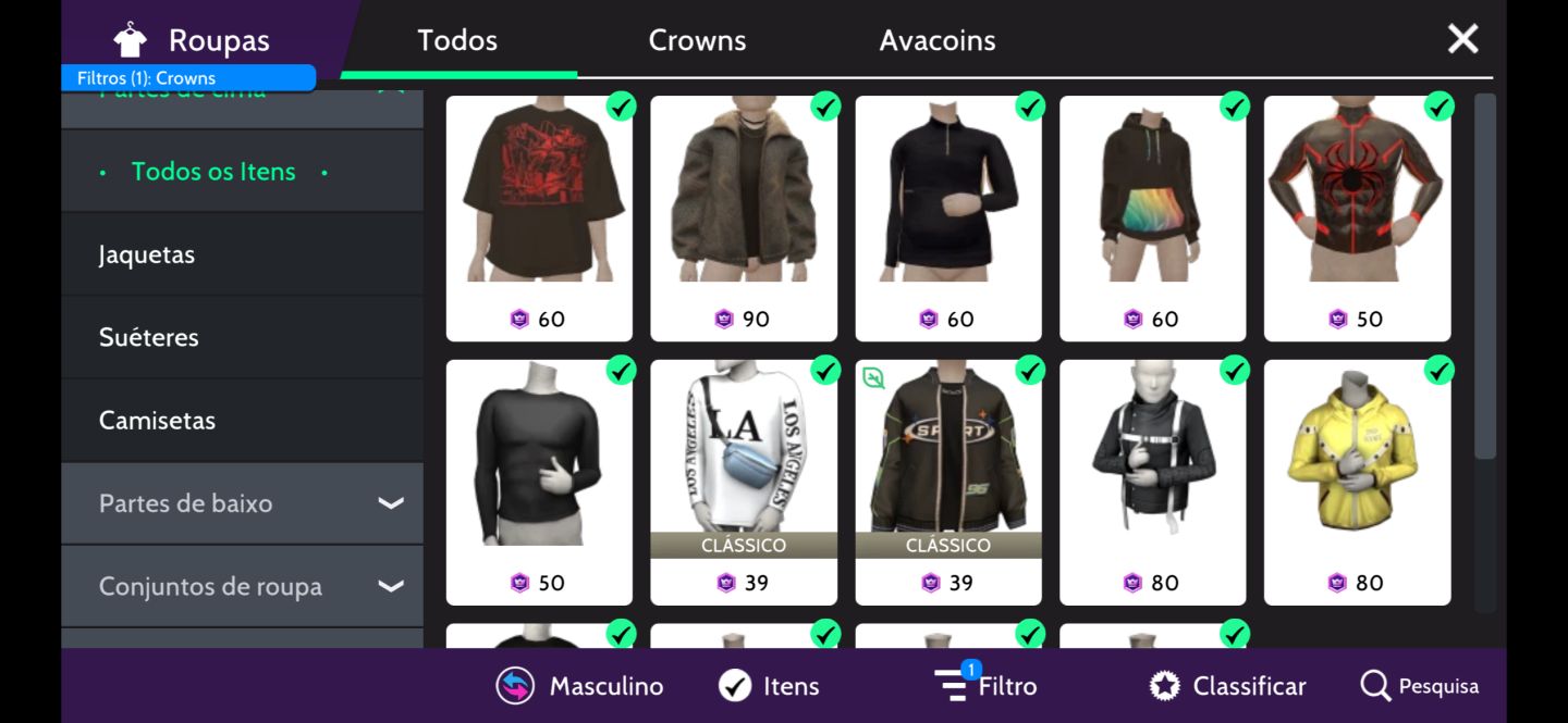 CONTA MASC. AVK LIFE rara chega mais!