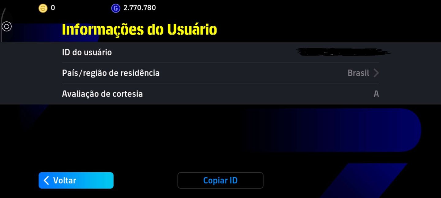 Conta Efootbal Mobile Top