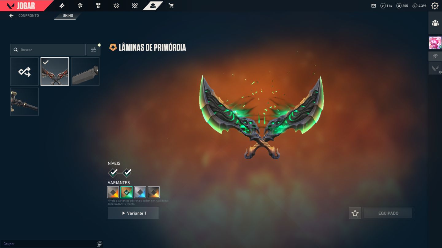 CONTA VALORANT | KURONAMI + NETUNO + LÚGUBRE | PICO PLATINA 3