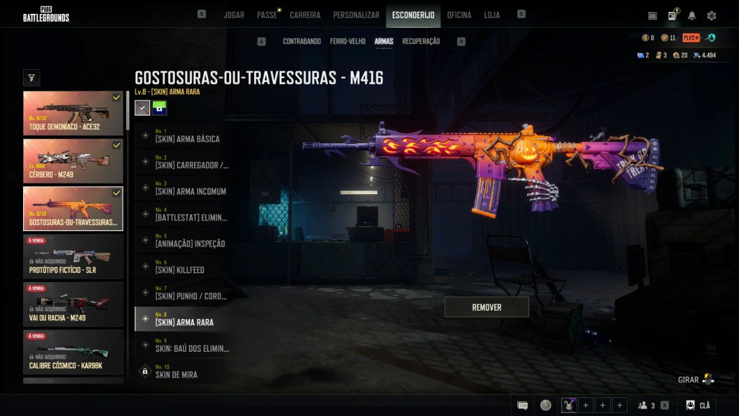 CONTA STEAM 10 ANOS + PUBG COMPLETO | M416 LV.9 + ACE32 LV.8 + M249 MAX + JOGOS