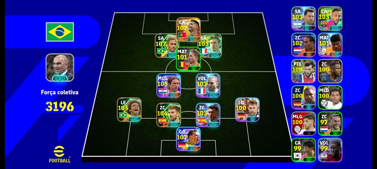CONTA COM NEYMA+CRISTIANO RONALDO BIG TIME+MODRI+MARCELO+PIQUÉ+MANUEL NEUER
