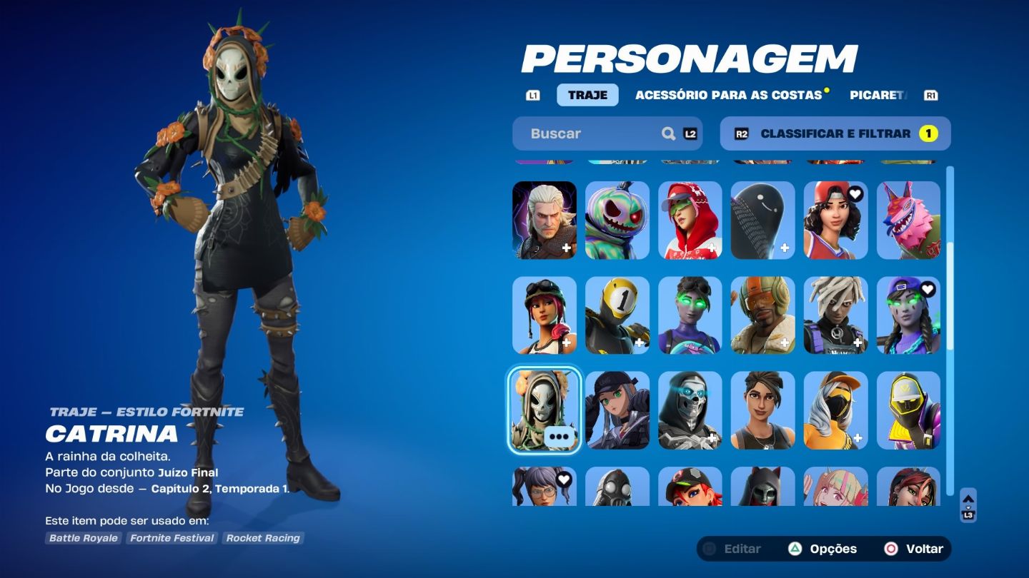 Conta de fortnite antiga com a ice billie e bruno