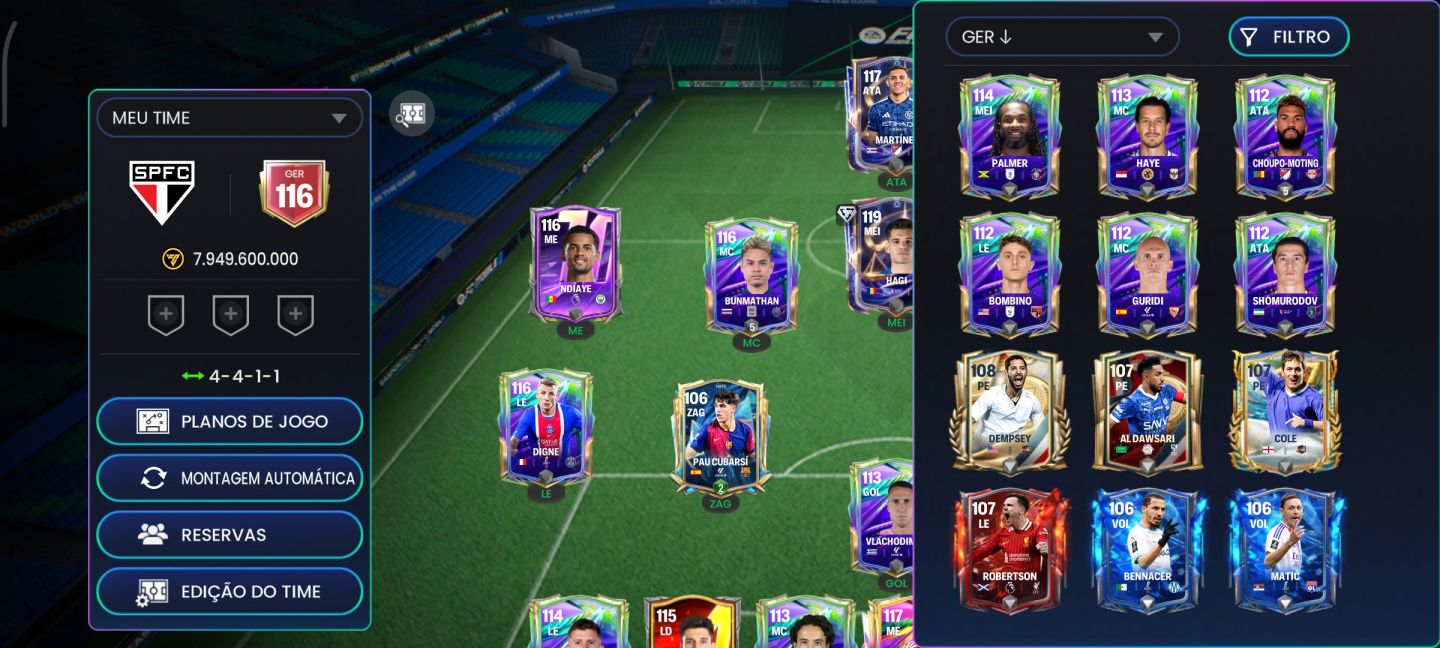 CONTA DE EA FC ANTIGA COM MUITAS GEMAS