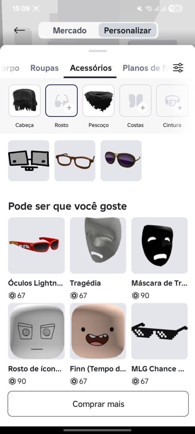 Conta de Roblox 2023 com vários itens