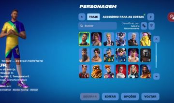 Conta de fortnite com melhores skin com Neymar Lara Croft e Chu li Ariana