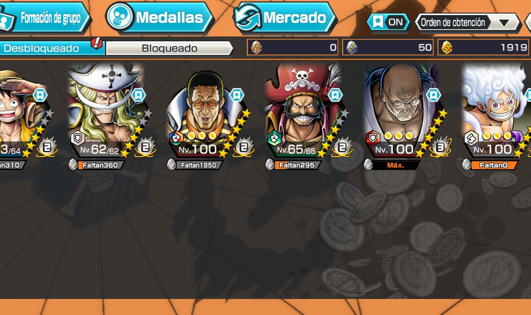 Conta foda de one piece bouty rush
