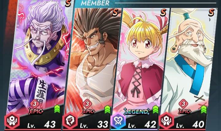Hunter X Hunter Nem X Survivor, conta totalmente f2p tunada, LER DESCRIÇÃO