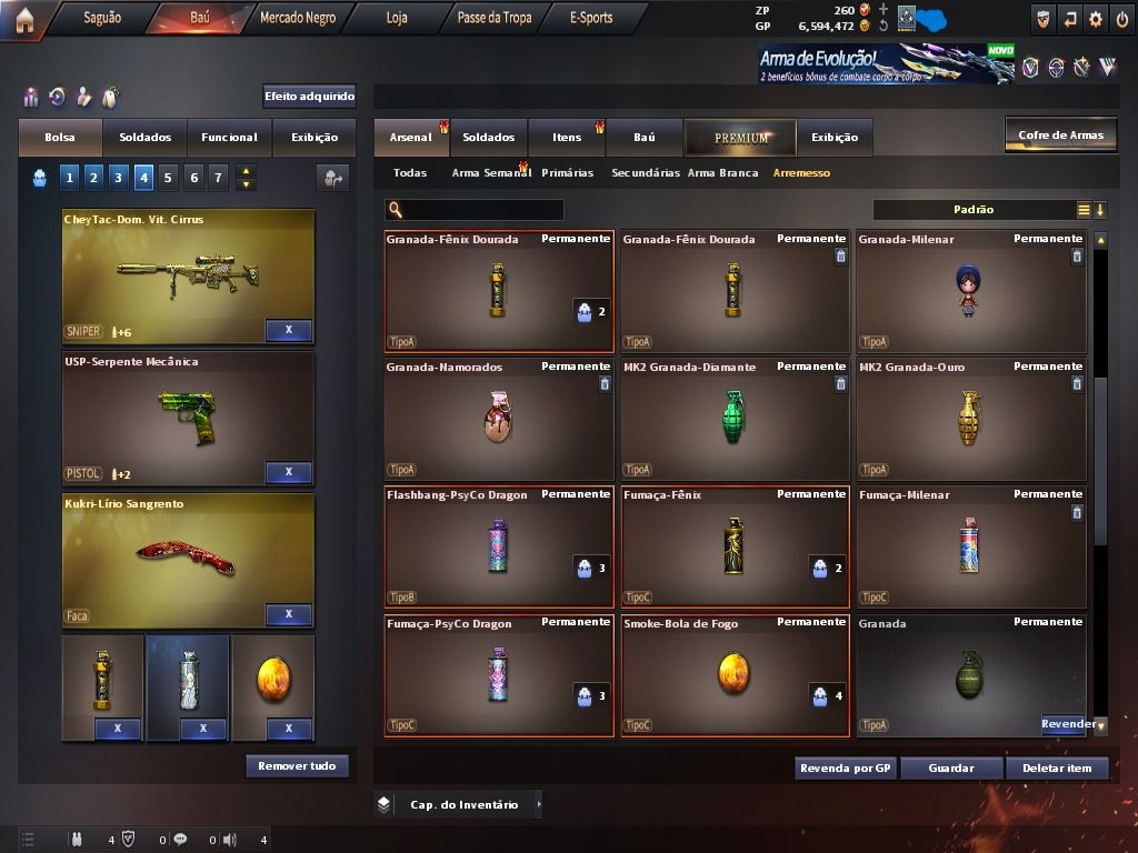 Conta Top Crossfire br, 17 vips rank on