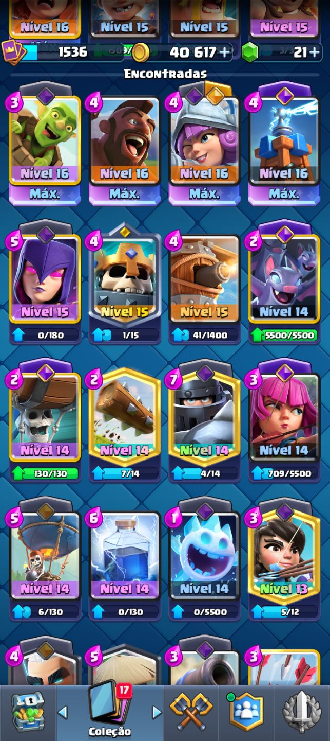 Conta Clash Royale