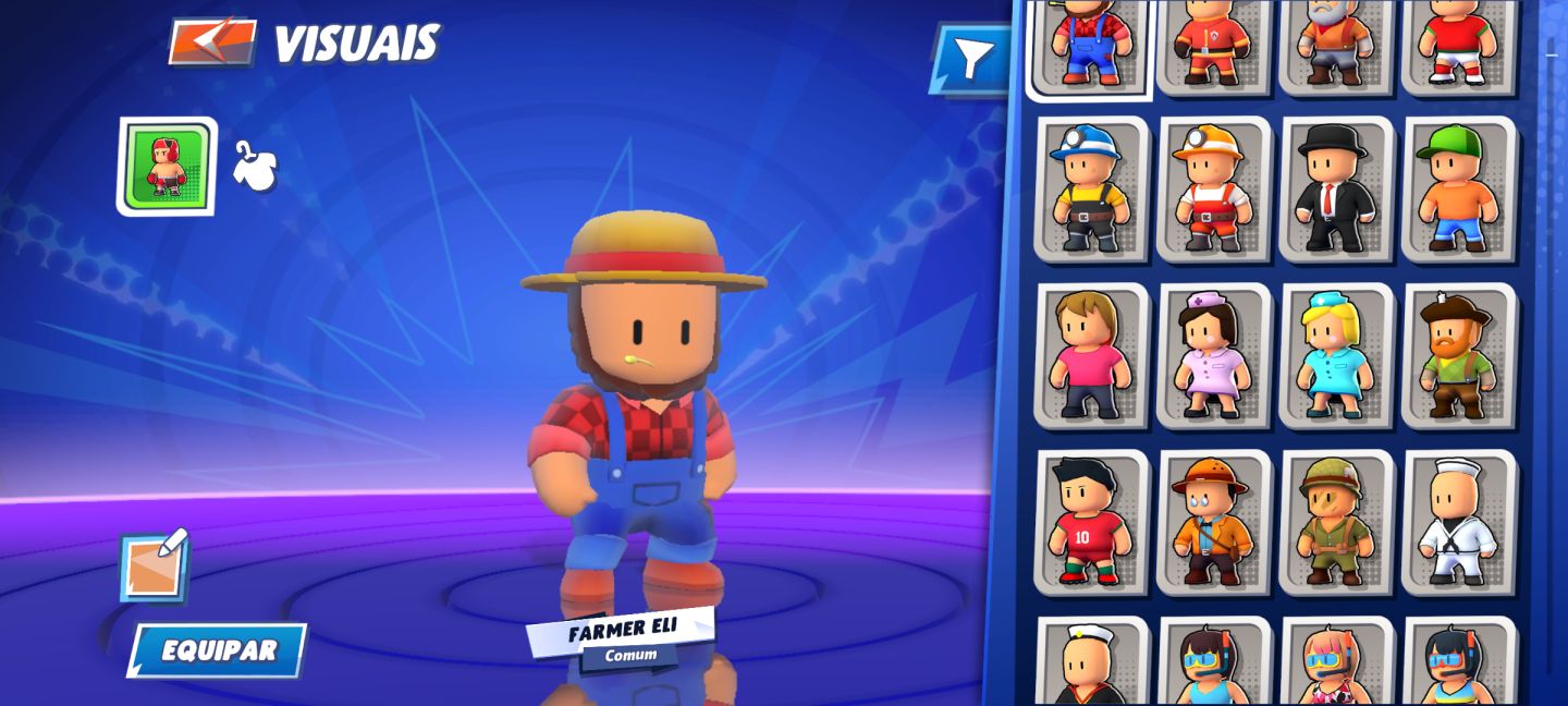 CONTA DE STUMBLE GUYS NO PREÇO!!! SKINS, HABILIDADES E ETC