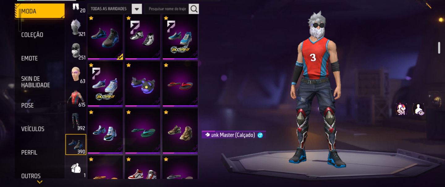 Conta de free fire rara e antiga