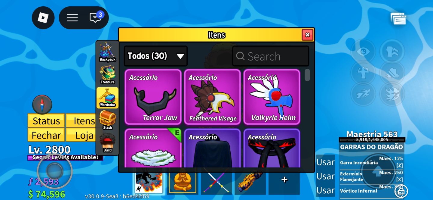 ROBLOX BLOX FRUITS 2800 MAX - BUDDHA + SOUND + SPIDER +MAGMA + GARRA DO DRAGÃO