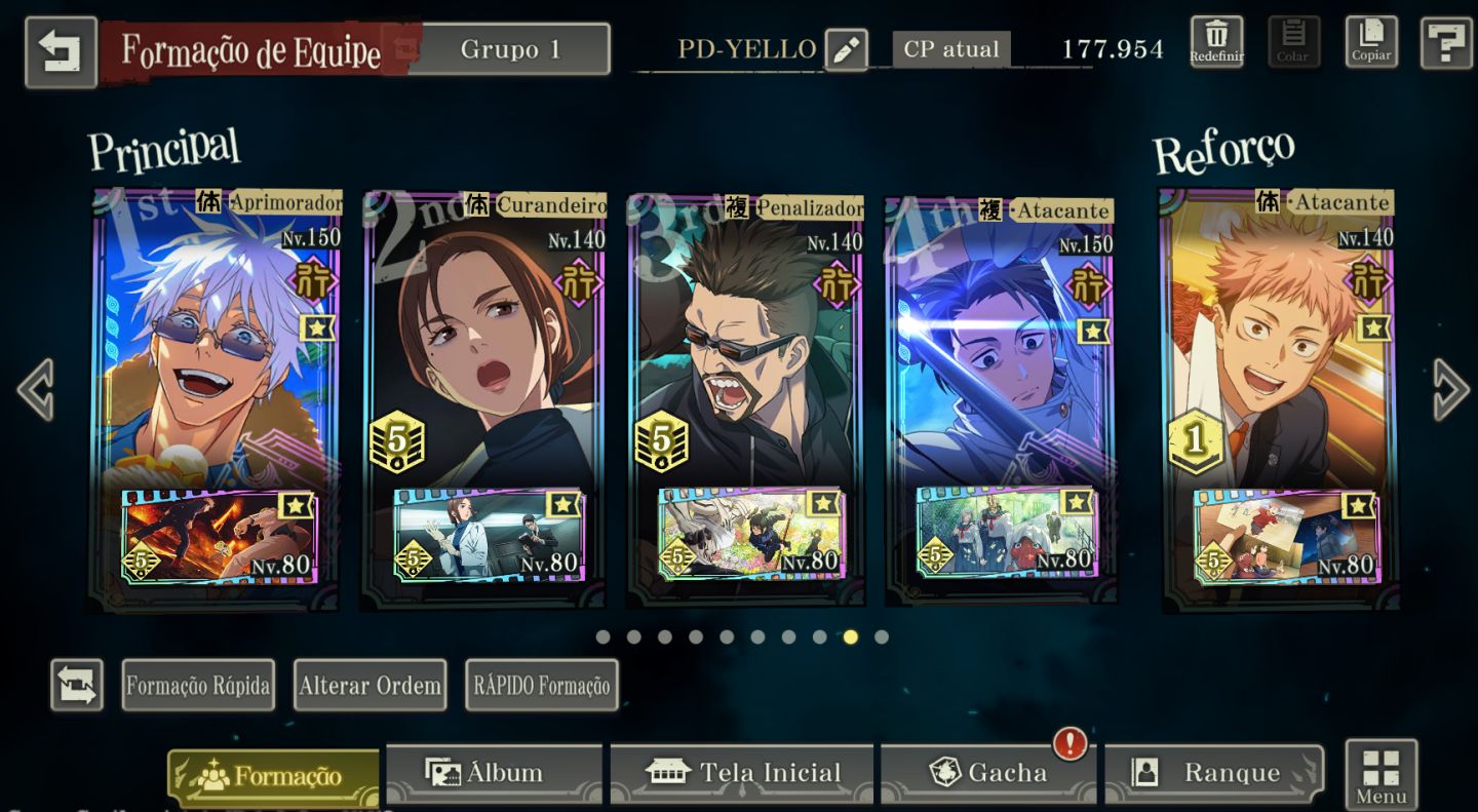 40% OFF | 19 Limitados | Todos os Personagens Nível e Grade Máxima | Lv109
