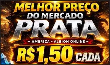 [MELHOR PREÇO ]PRATA LIMPA ALBION ONLINE AMÉRICAS ( 24 horas)