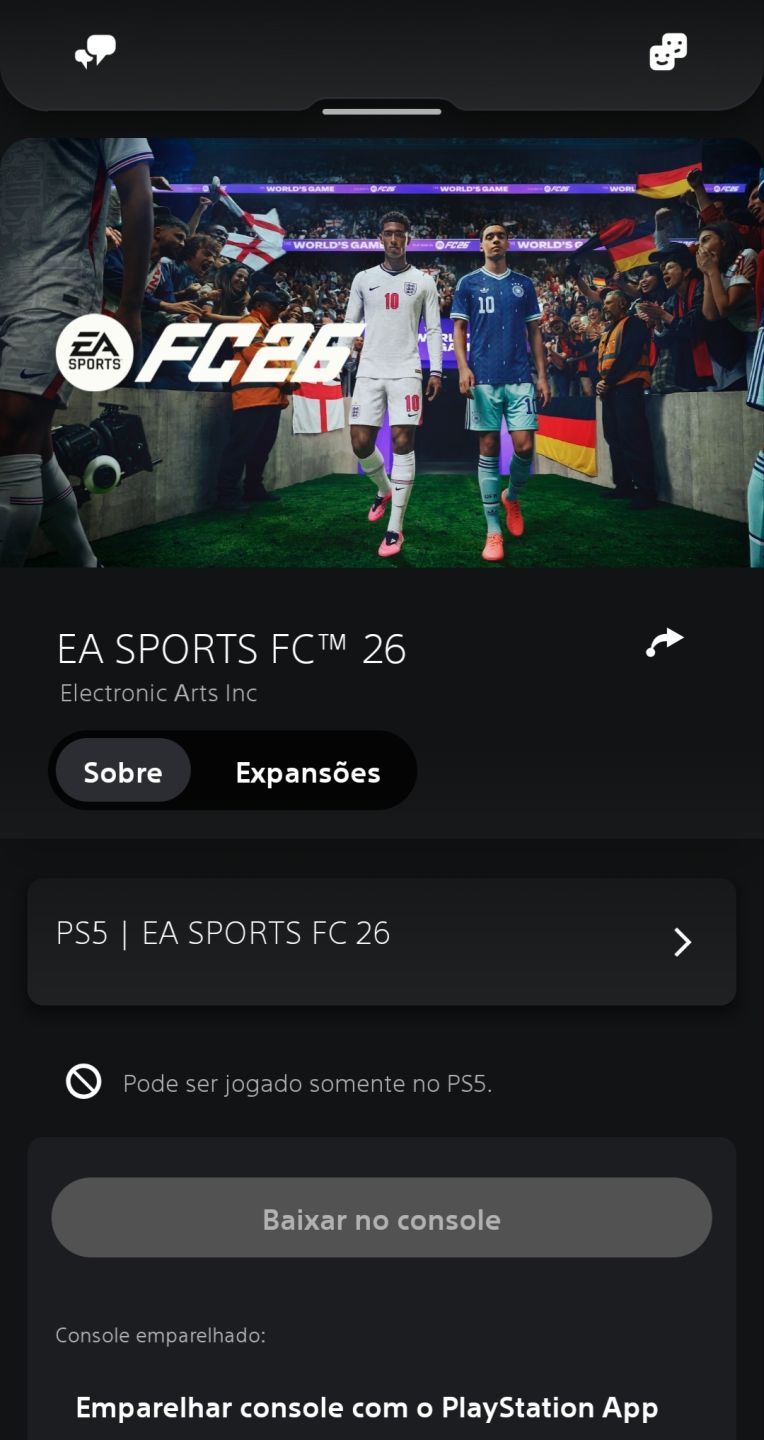 CONTA PS5 PRIMÁRIA | EA FC + COD MW2 + FORZA HORIZON 5 |