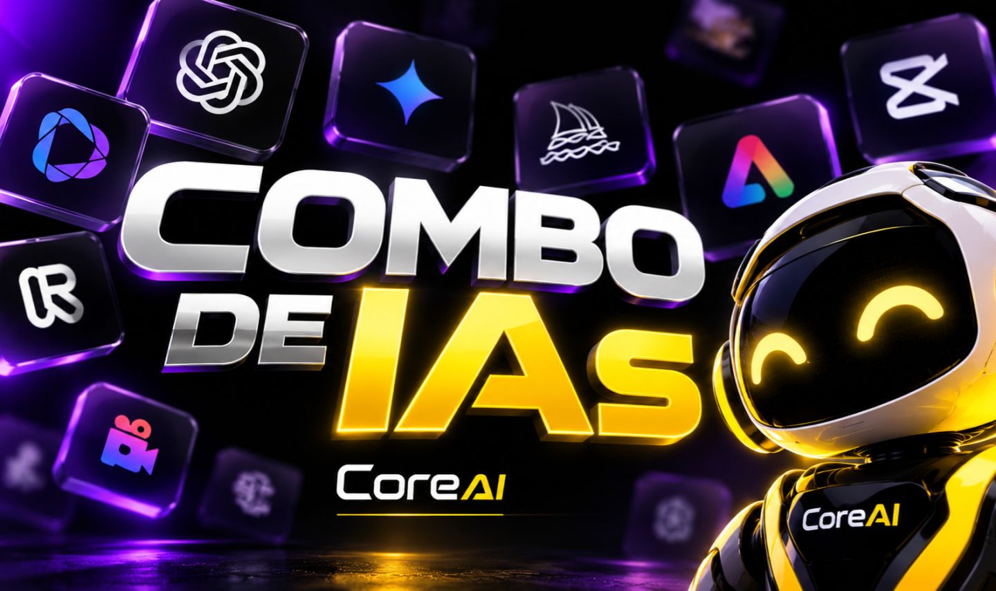 COMBO DE IAs PREMIUM (CHATGPT,FLOW VEO 3, +30 IAs) LEIA DESCRIÇÃO
