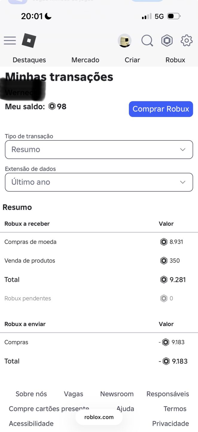 Conta de roube um ovo com Roblox gastado