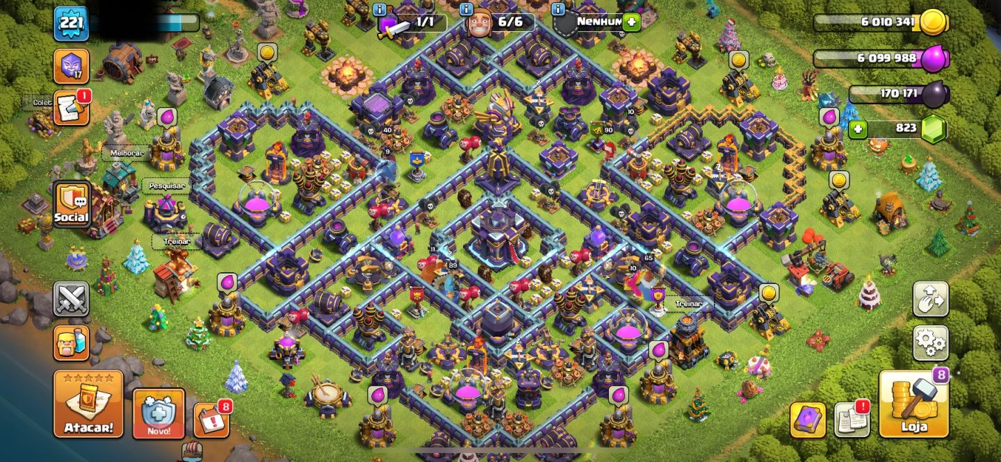 CONTA DE CLASH ROYALE/ OF CLANS/ HAY DAY