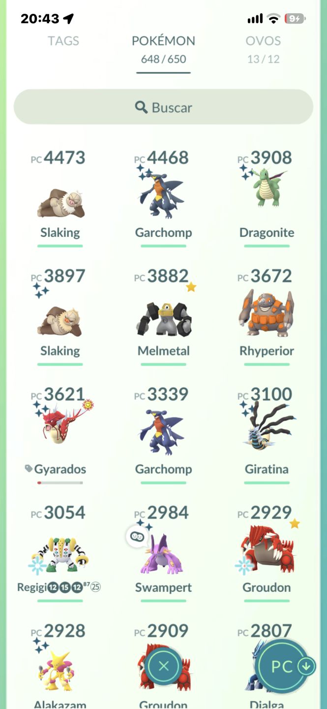 Conta Pokémon to level 71
