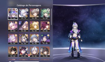 CONTA DE HONKAI STAR RAIL COM ENDGAME E PERSONAGENS META