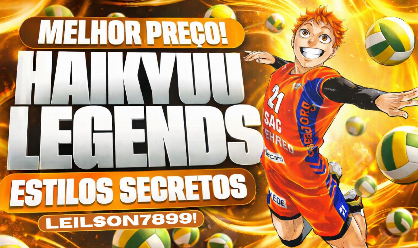 Volleyball legends contas com spins e estilos