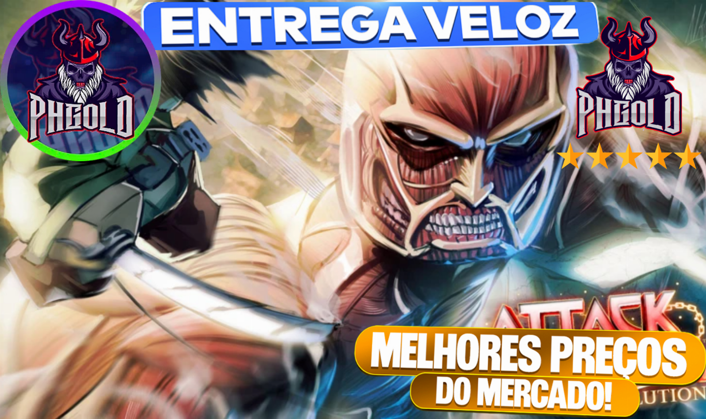 ATTACK ON TITAN REVOLUTION | ITENS | MELHOR PREÇO E ATENDIMENTO DO MERCADO |