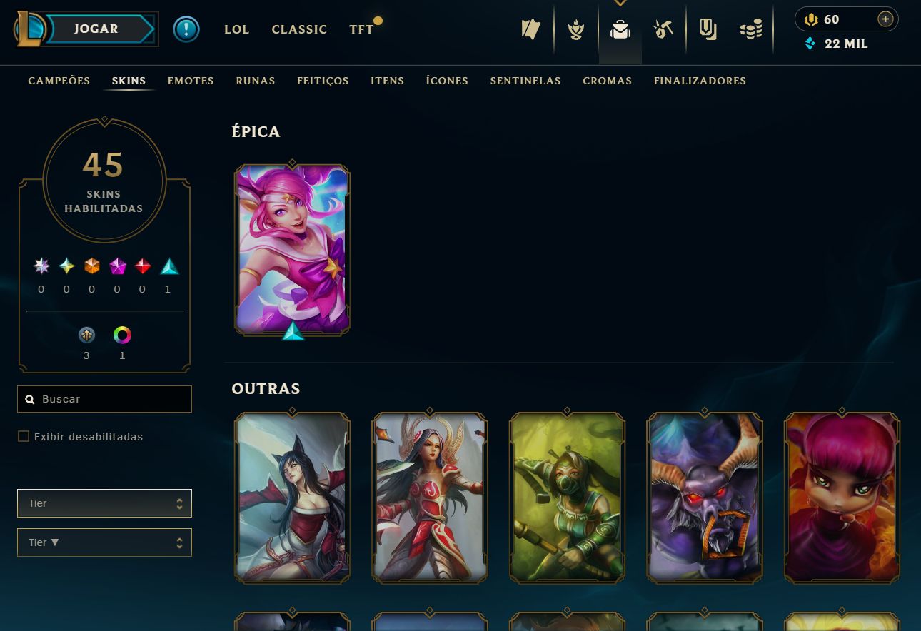 Conta lol de 2014 nivel 30 / baús / Sem email confirmado / league of legends
