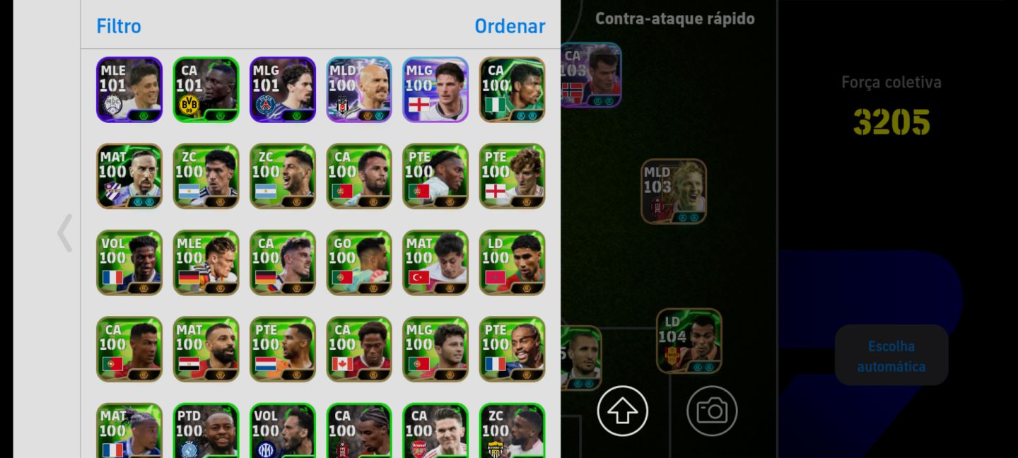 CONTA EFOOTBALL 3206 COM VARIOS JOGADORES TOP CONTA PERFEITA PRA COMEÇAR