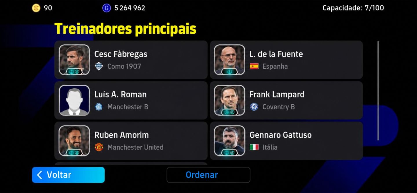 [Ios/android] Conta Efootball