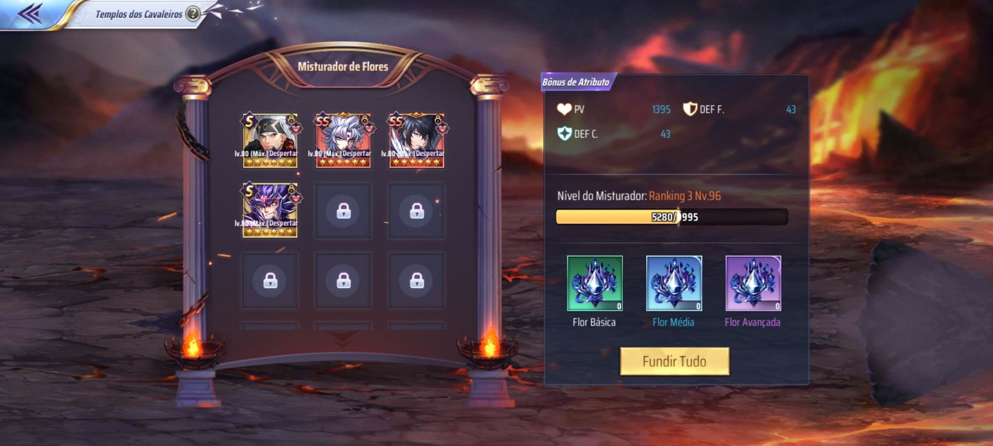 Conta forte A145- Mixer 3 LV 96 Saint Seiya wakening